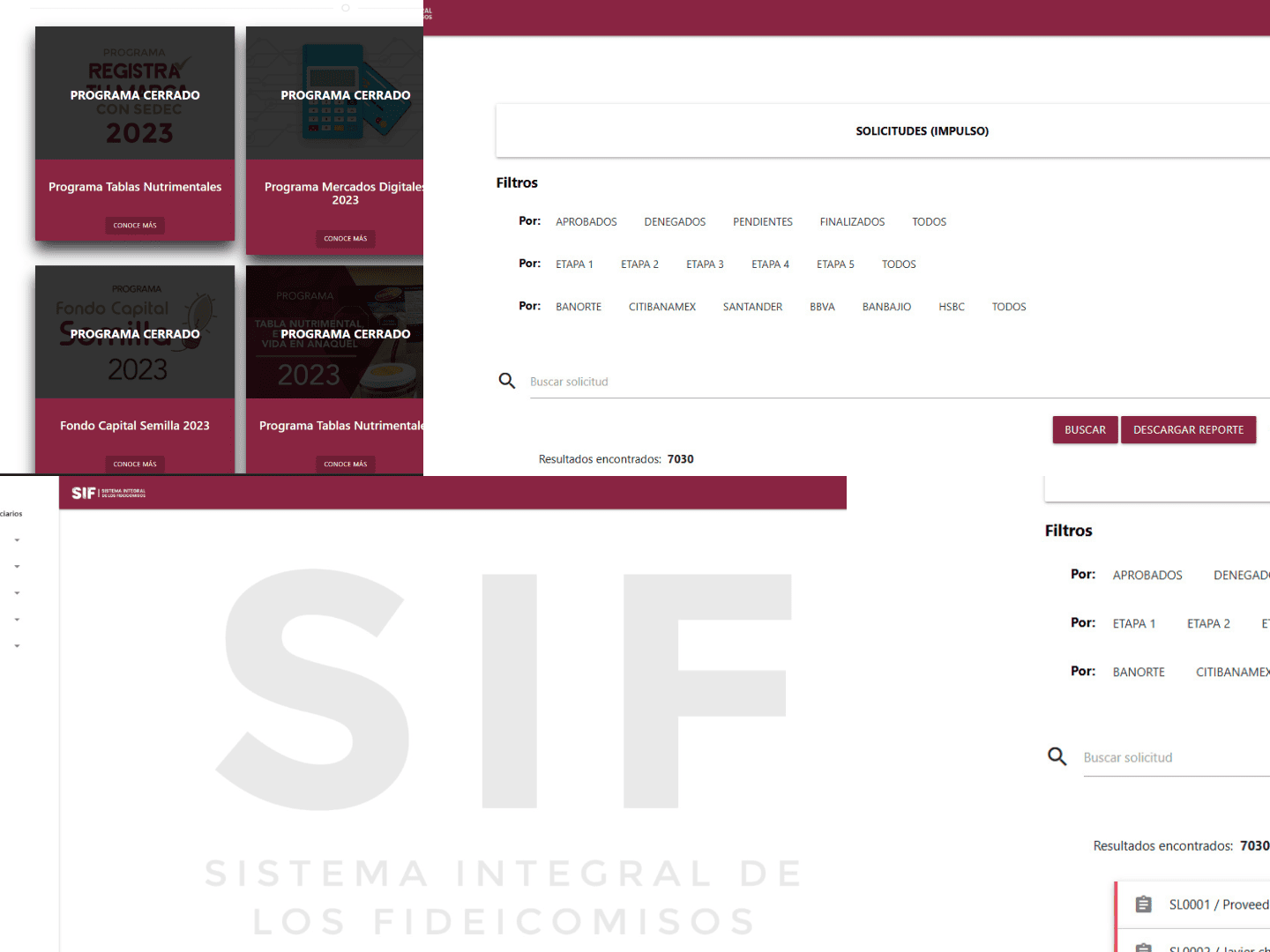 Proyecto Sistema Integral de los Fideicomisos (SIF)
